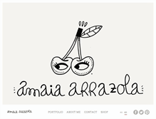 Tablet Screenshot of amaiaarrazola.com